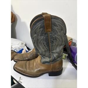 MENS JBR DILLON COWBOY SQUARE  TOE BROWN BOOTS SIZE 8B Mexico